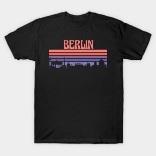 Berlin City Skyline Sunset T-Shirt